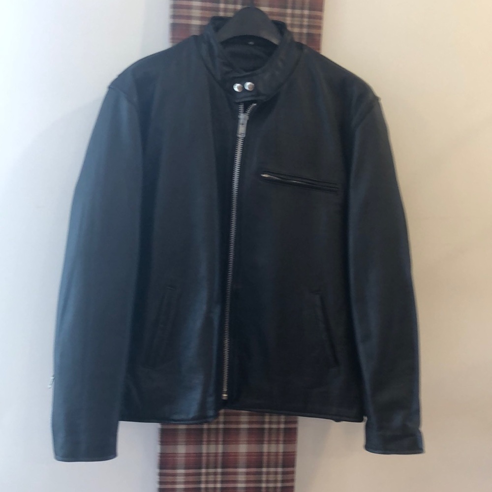EUC Mens leather riding jacket size 48